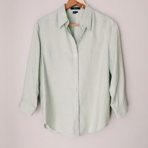 Vintage Tops - Vintage 100% Linen Blouse Mint/Sage Green Chaps Vintage Tops - Vintage 100% Linen Blouse Mint/Sage Green Chaps